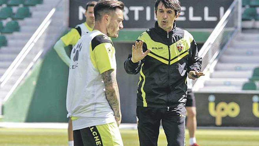 Pacheta, durante un entrenamiento reciente.