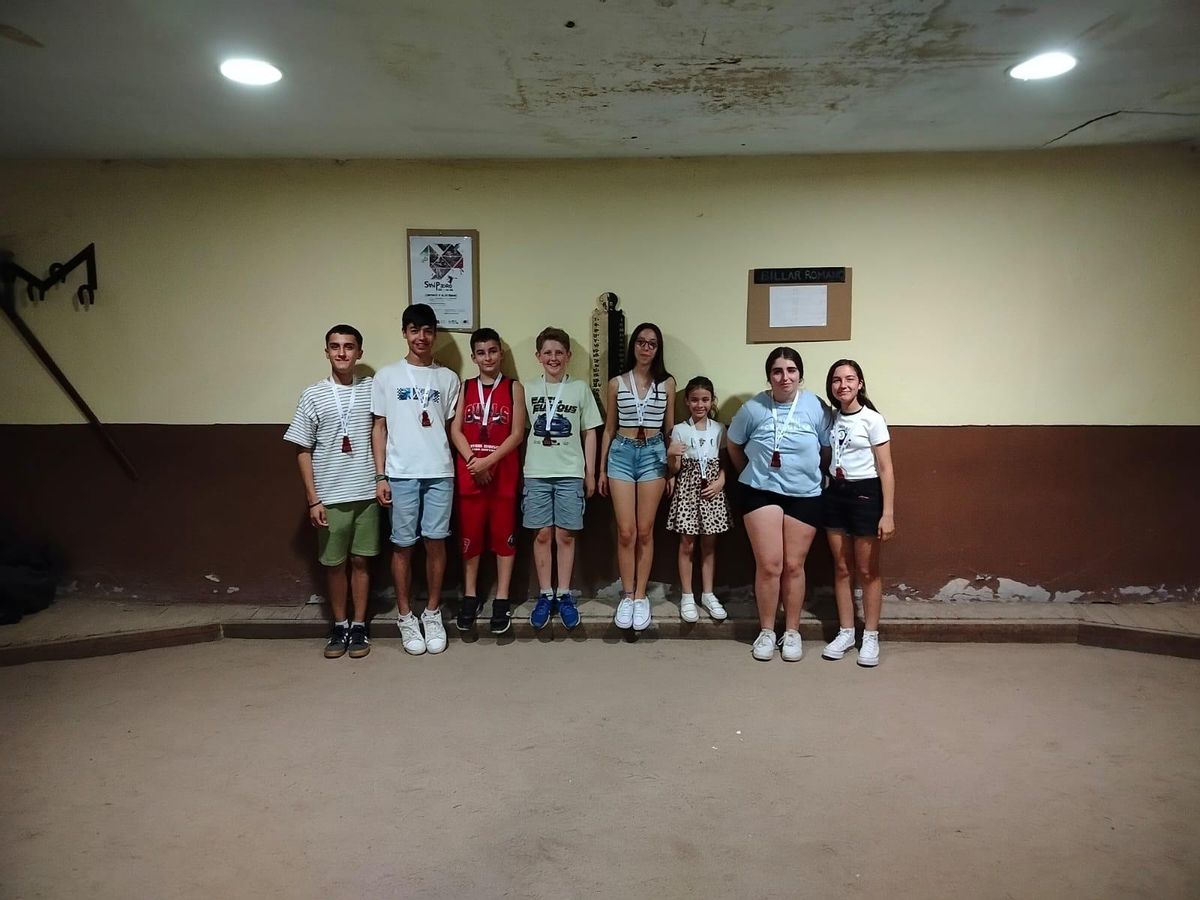 Foto de los niños que participaron en la masterclass