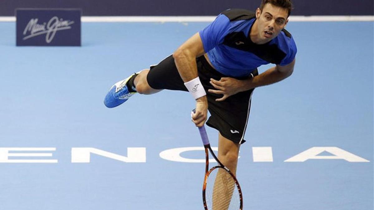 Pablo Carreño durante el partido que le enfrentó a Feliciano López