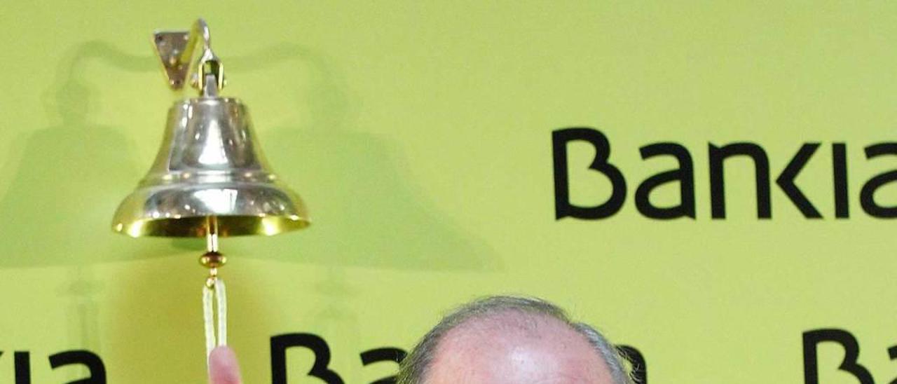 Rato, en la salida a Bolsa de Bankia en 2011.