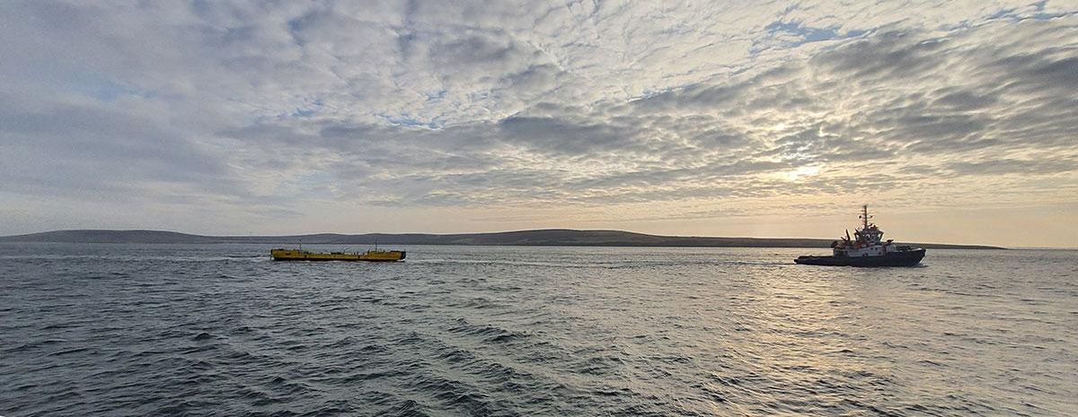 El regreso de la plataforma al norte de Escocia.