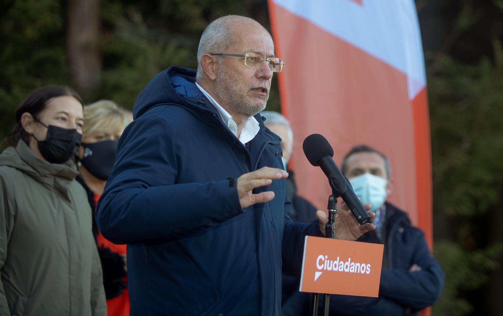 El candidato a la presidencia de la Junta de Castilla y León, Francisco Igea, el pasado martes en el acto de presentación de la candidatura por Soria de Ciudadanos a las Cortes autonómicas.