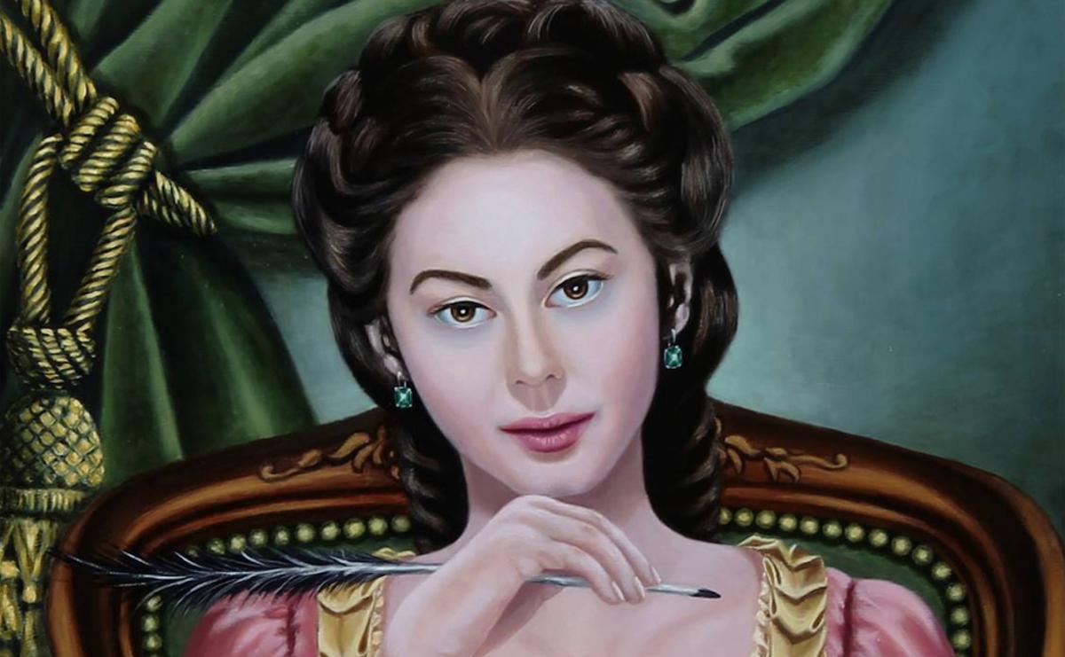 Recreación del rostro de María Rosa de Gálvez, de quien no existen retratos, hecho por la artista Larisa Sarria