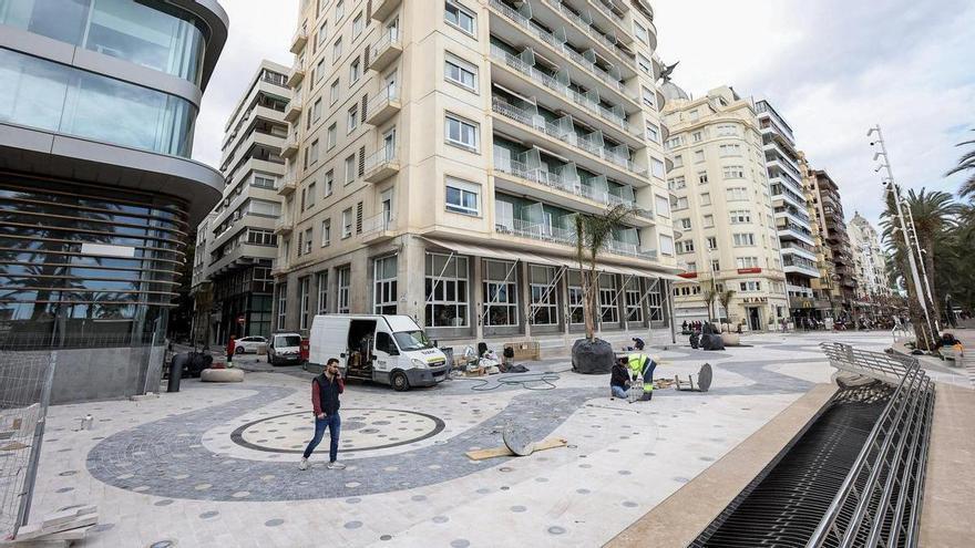 Las obras entre la Explanada y la Rambla en Alicante ya acumulan seis meses de retrasos