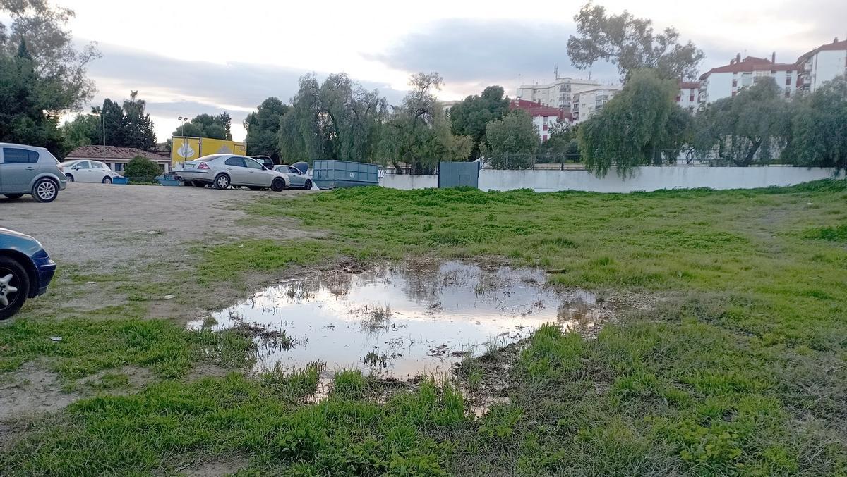 Otra vista de la parcela de Carlinda, junto a Florisol, en la calle Juan Ramón Jiménez.
