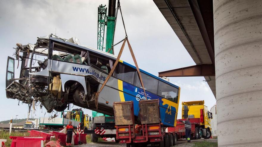 La Fiscalía pide cuatro años para el chófer del autobús de Asturias en el que murieron cinco pasajeros