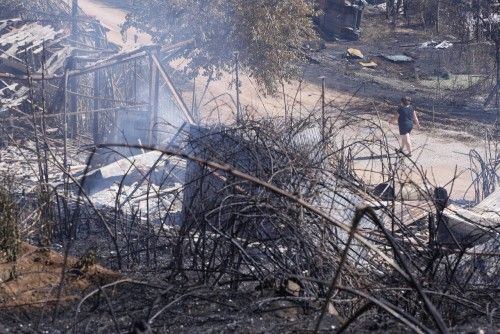 L'endemà de l'incendi a Girona