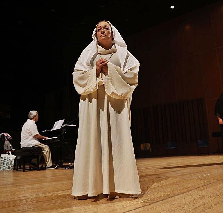 Vanessa del Riego, en el ensayo de “Suor Angelica”. | Miki López