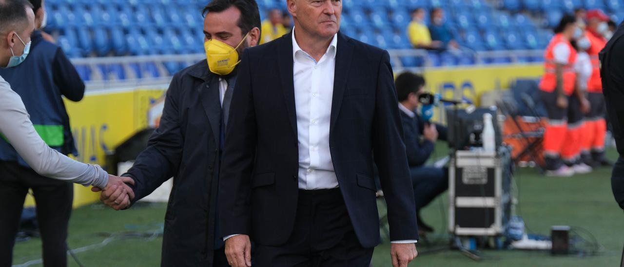 Pepe Mel, técnico de la UD, durante el choque ante el Eibar el pasado 18 de diciembre.