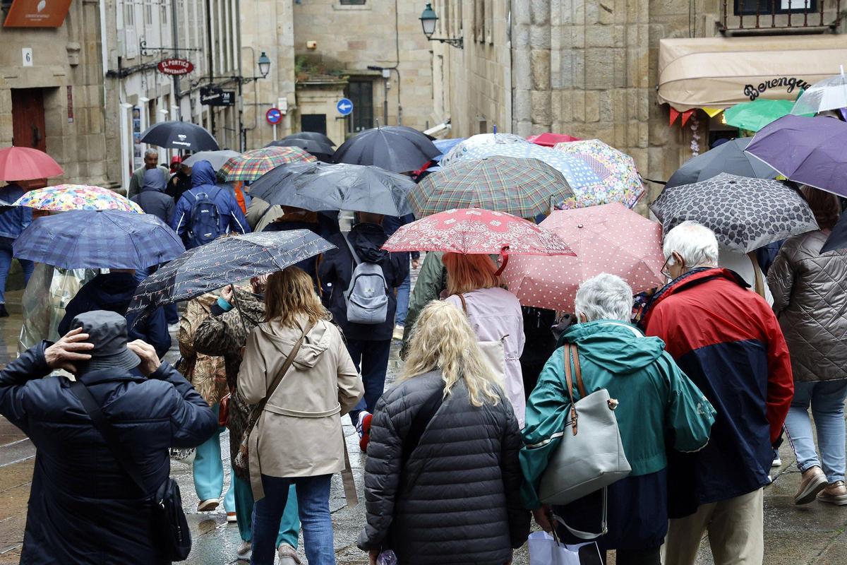 Este miércoles persistirá la inestabilidad en Galicia que volverán a dejar lluvias en la comunidad