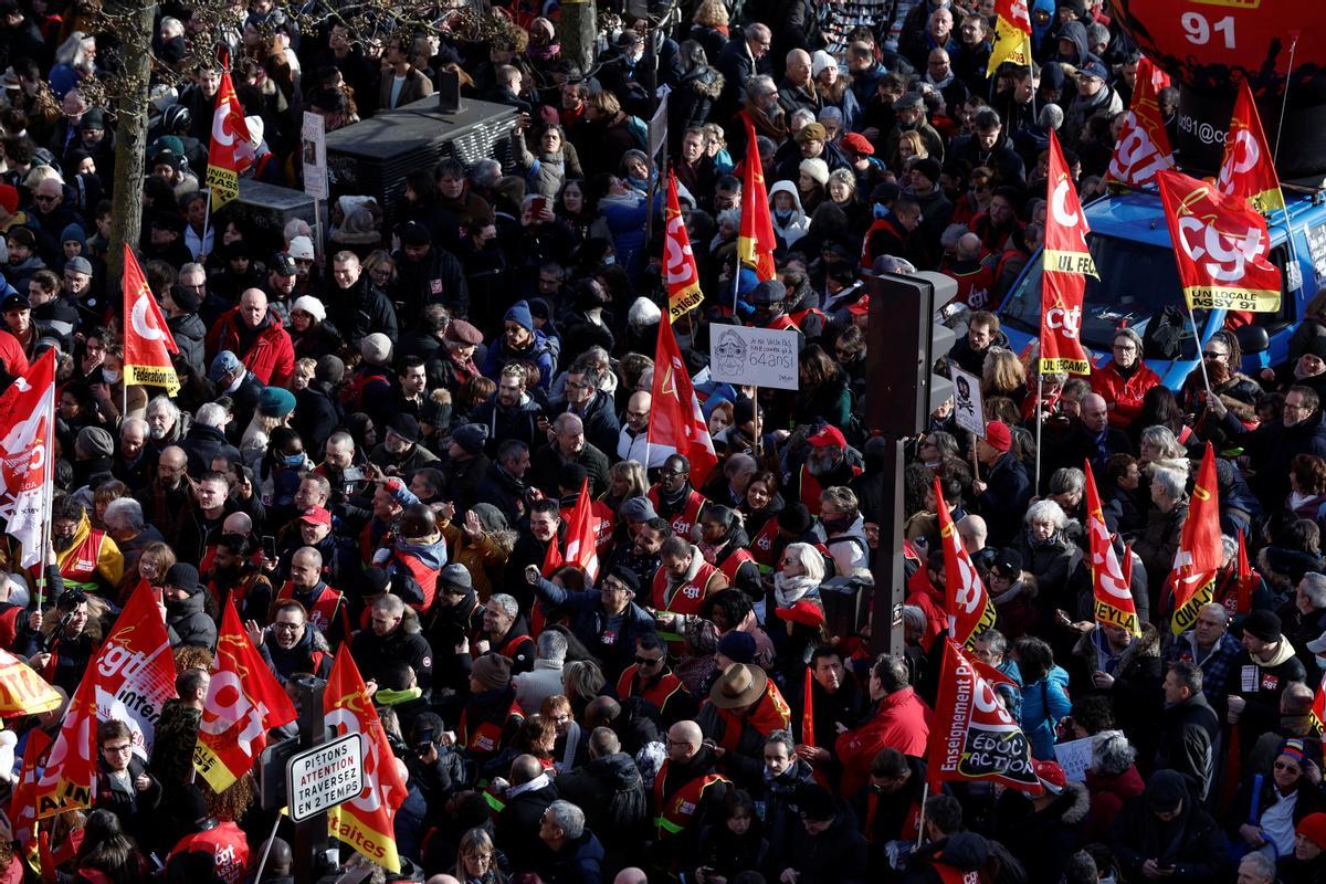 Segundo día de huelgas y manifestaciones en Francia