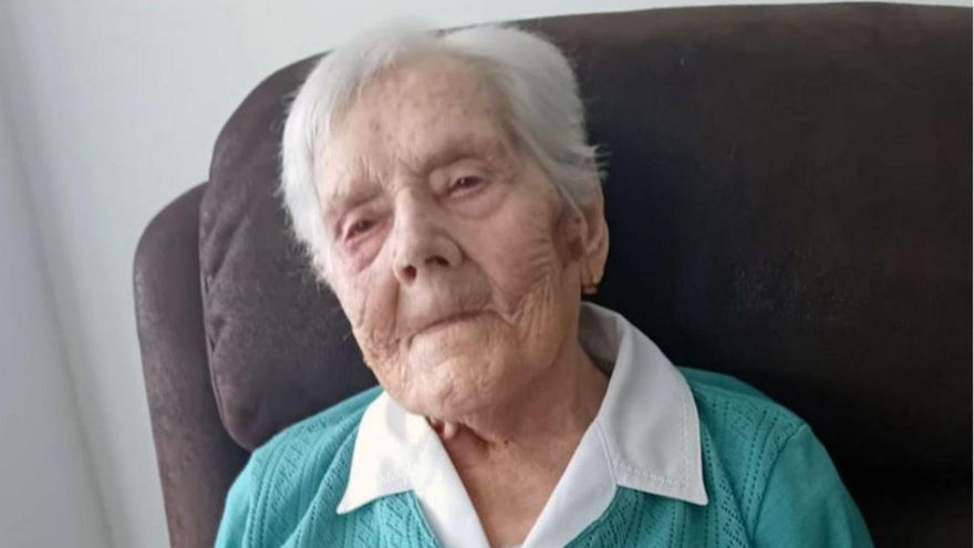 Lola González Díaz, en su 110 cumpleaños.