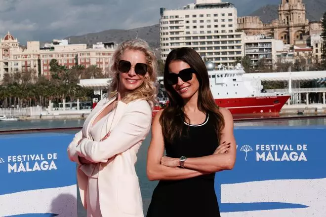 Belén Rueda y Hiba Habouk, protagonistas del photocall de la serie 'Eva & Nicole'