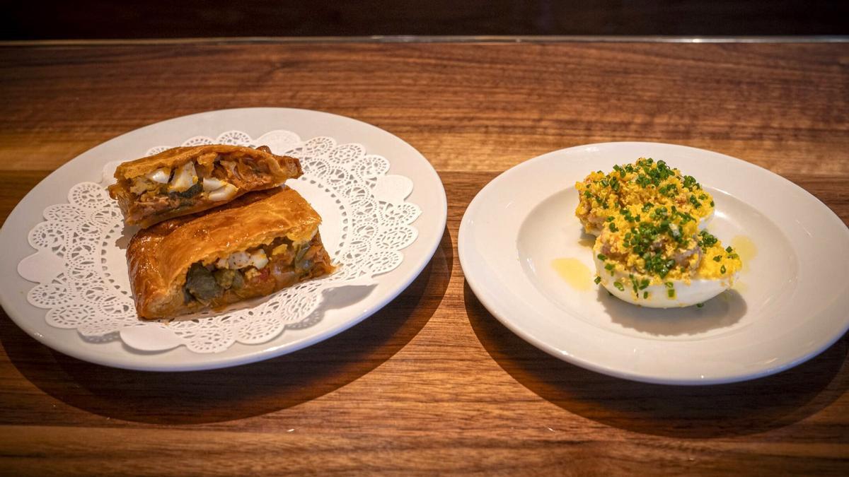 La empanada y el huevo relleno del restaurante 640.