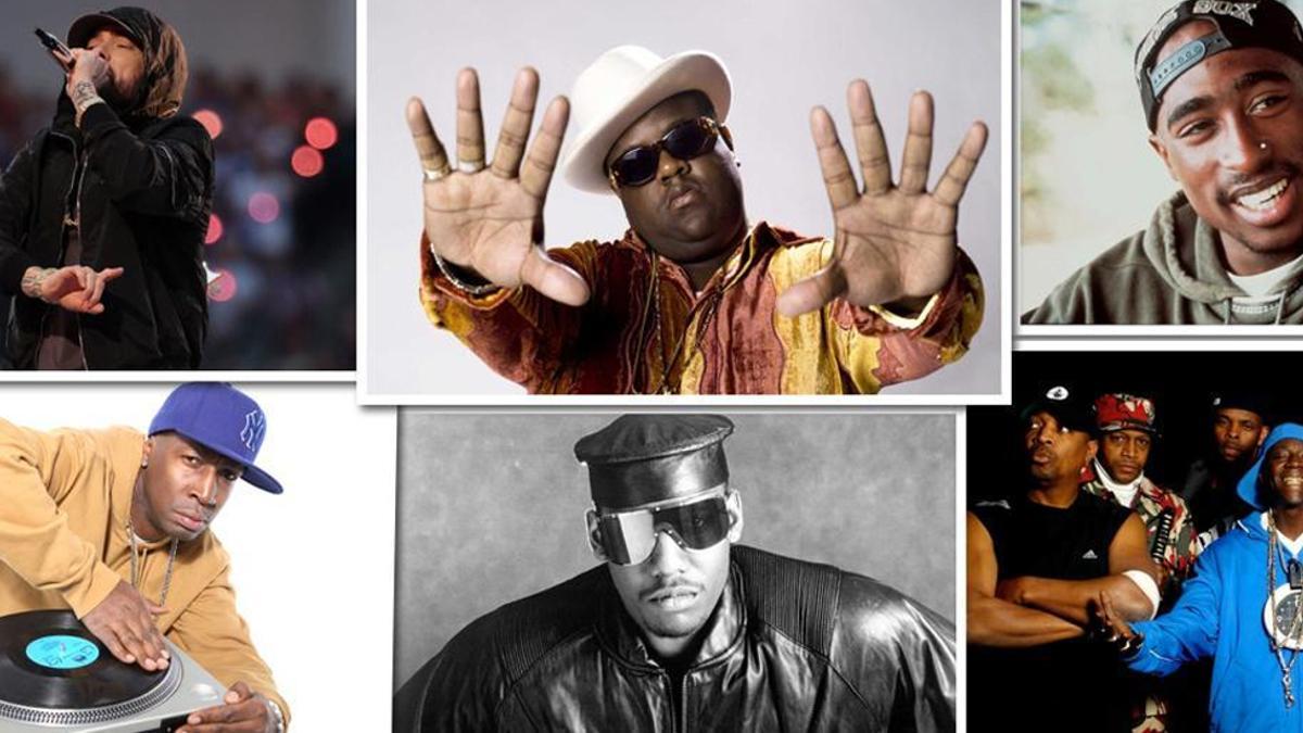 Eminem , Notorious B.I.G., 2Pac, Grandmaster Flash, Afrika Bambaataa y Public Enemy.