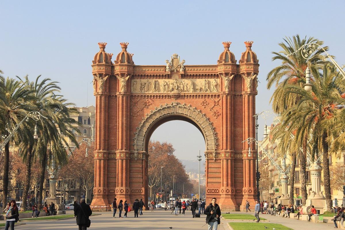 Barcelona. Imagen del Arco del Triunfo.