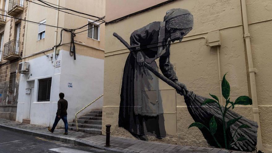 Un mural insuficiente para el barrio de San Antón en Alicante