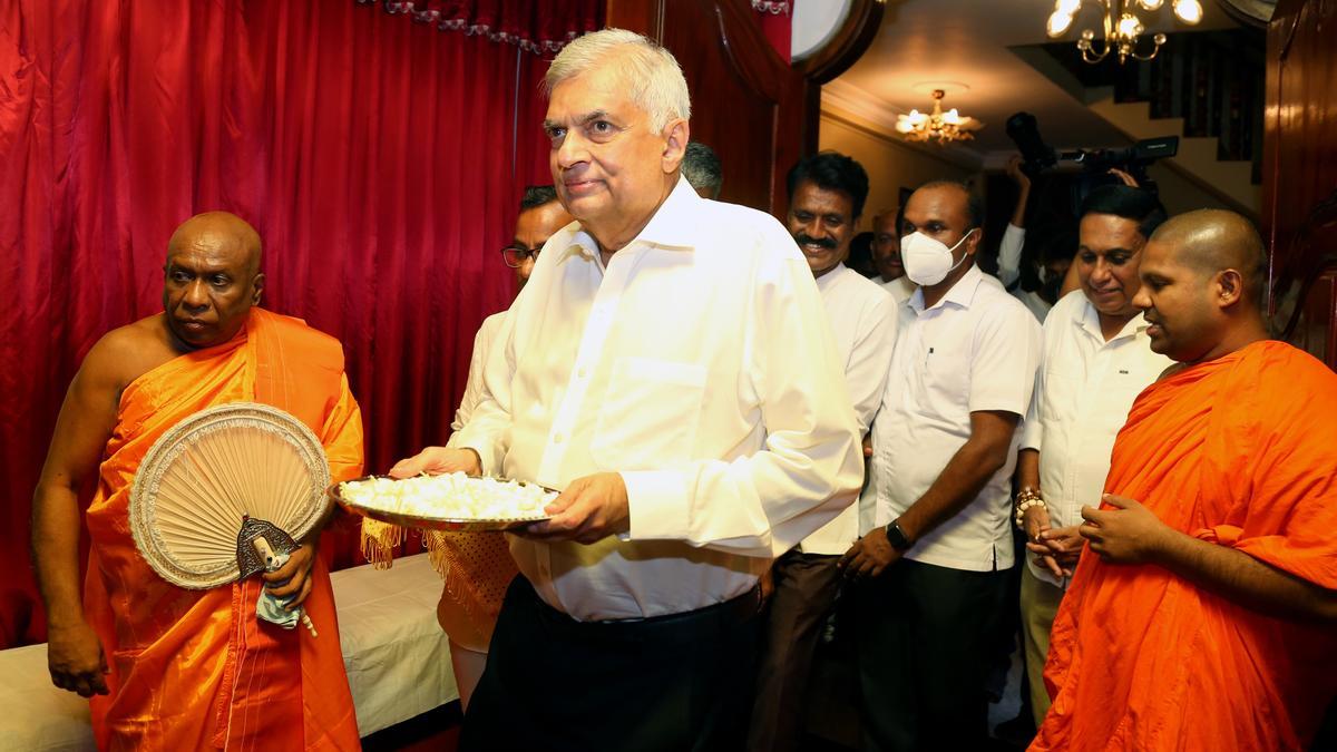 El ya presidente de Sri Lanka, Ranil Wickremesinghe.