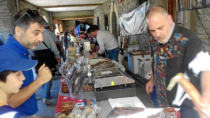 Antoni Vigo en una de les parades de la Fira de Sant Llorenç