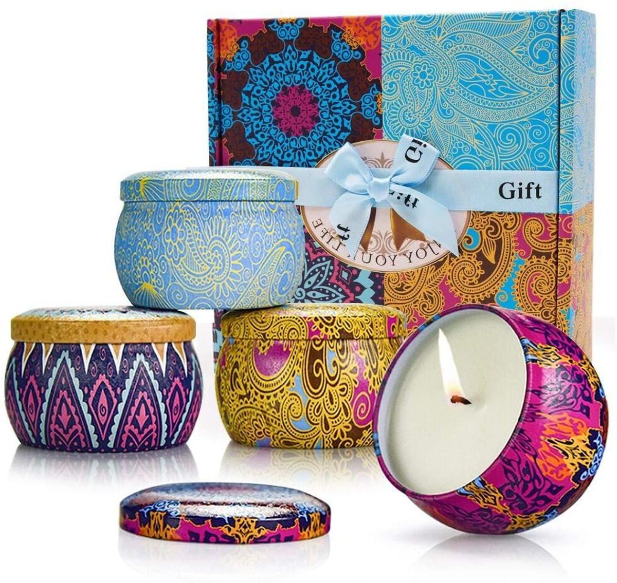 Set de regalo con velas (Precio: 16,79 euros)