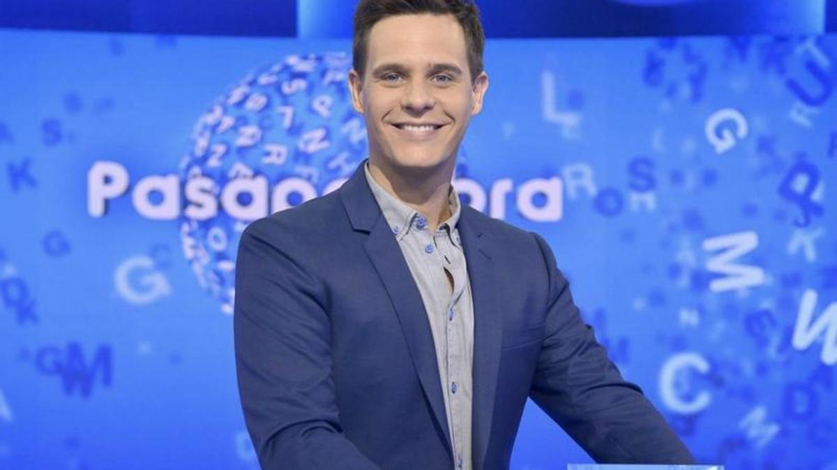 Christian Gálvez, durante su etapa como presentador de 'Pasapalabra' en Telecinco.