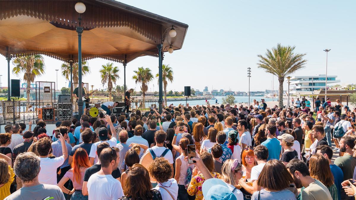 Concierto de Carolina Durante la pasada temporada en la Pèrgola de la Marina de València