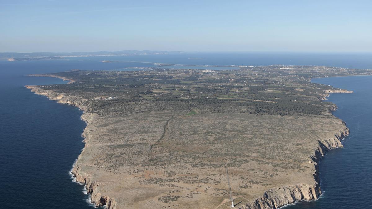 Formentera vista desde es Cap de Barbaria