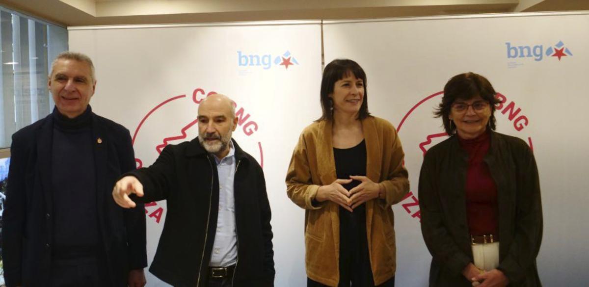 Luis Seara, Néstor Rego, Ana Pontón y Carmen da Silva. | FDV