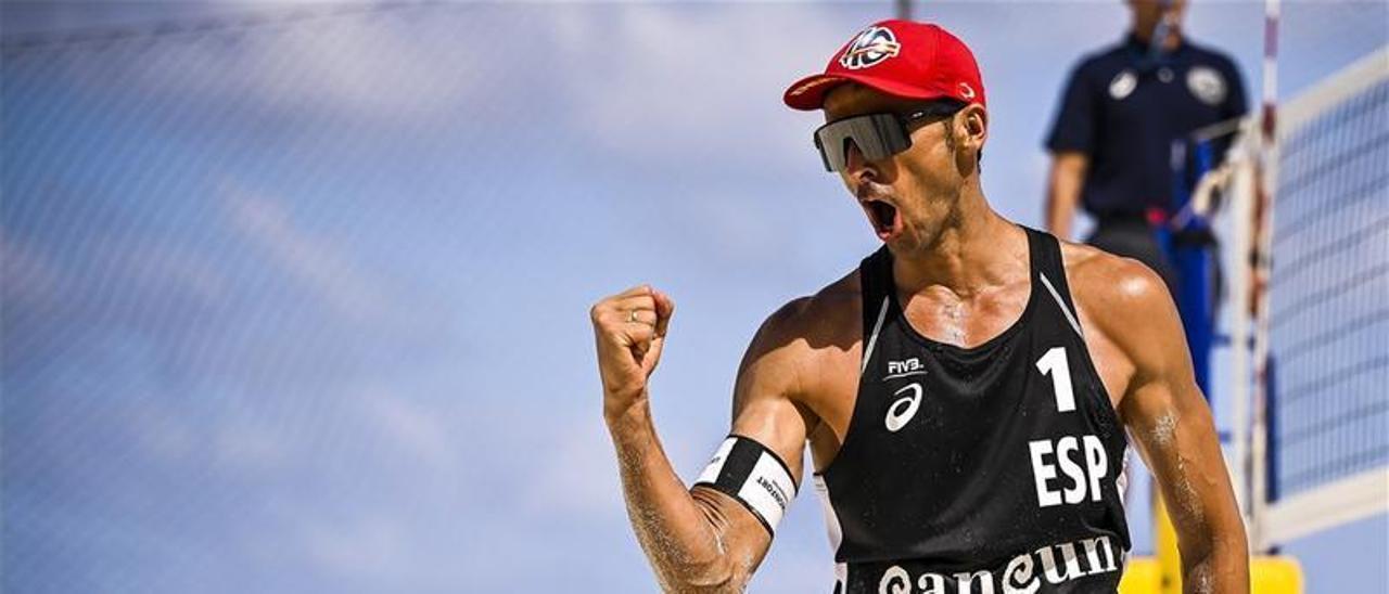 Pablo Herrera, durante un torneo en Cancún.