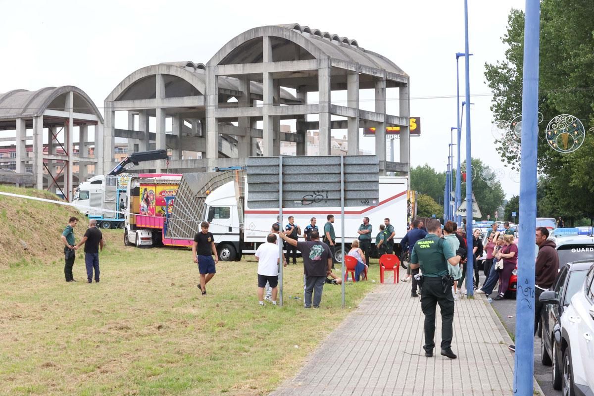 Tres detenidos tras una pelea entre feriantes en O Burgo que termina con un herido por arma blanca