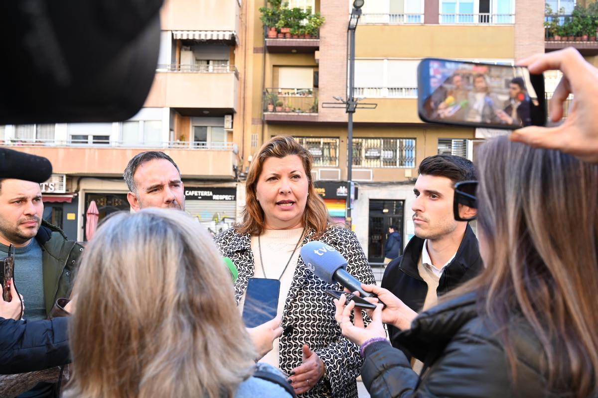 Puerta, junto a López, Simó y Ribes, el pasado viernes en rueda de prensa.
