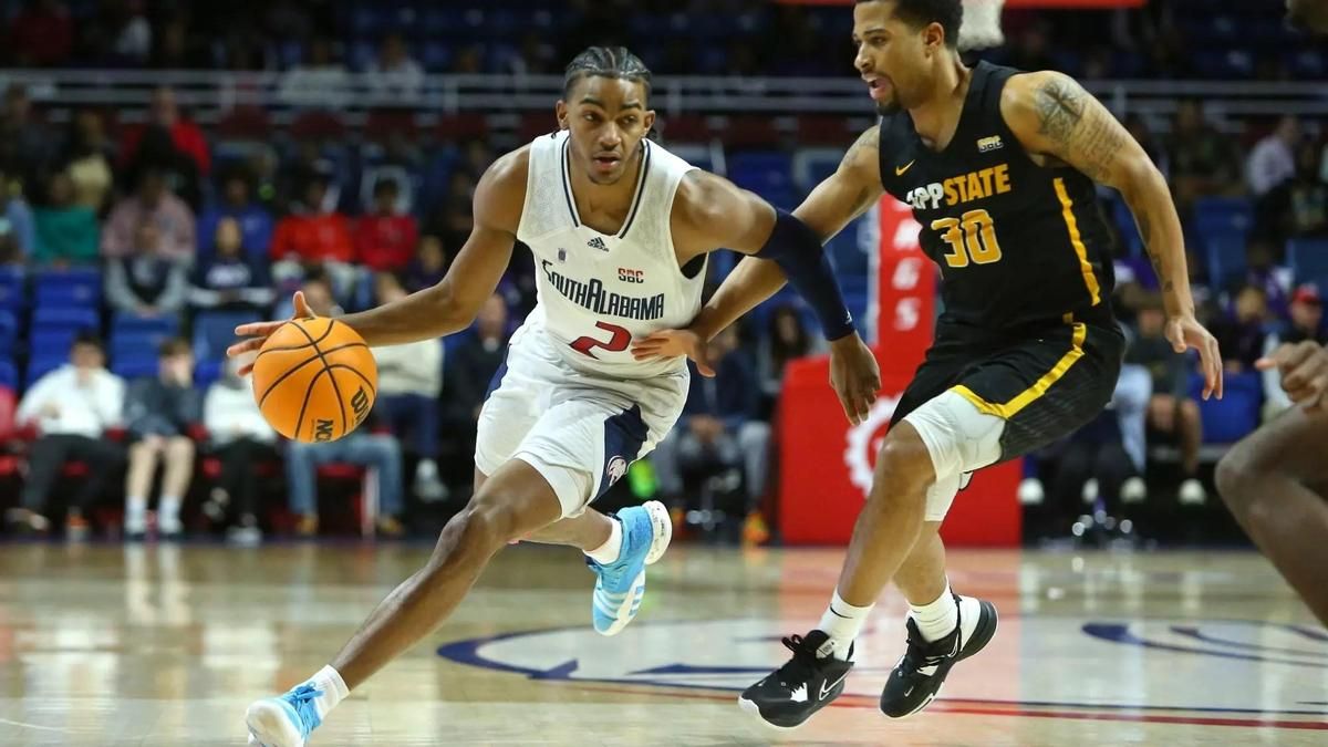 Greg Parham, durante su etapa en la universidad de South Alabama.