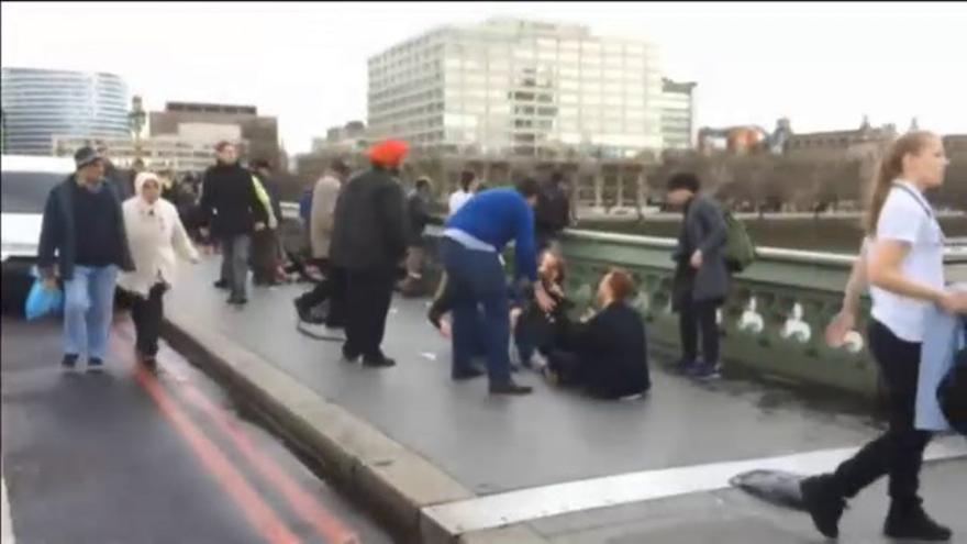 Imágenes del ataque en Londres