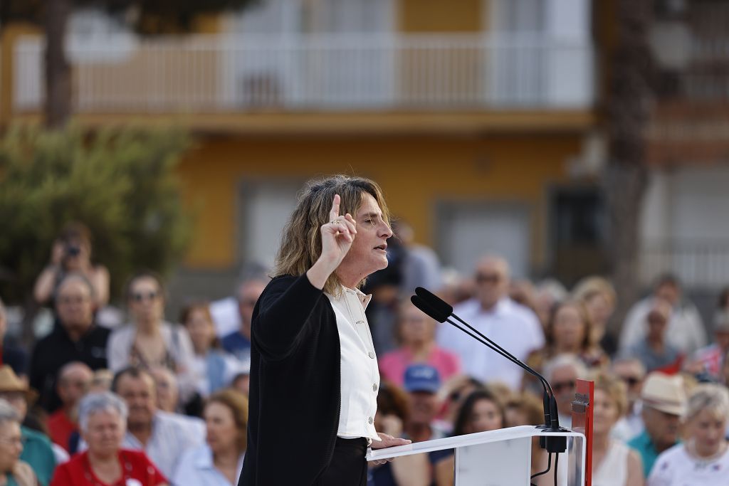 Visita de Pedro Sánchez en Los Alcázares