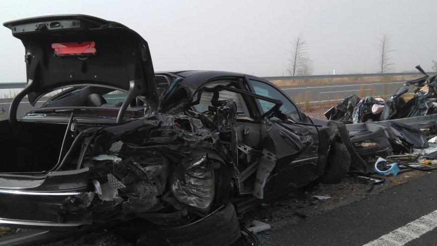 Accidente de tráfico múltiple en Galisteo.