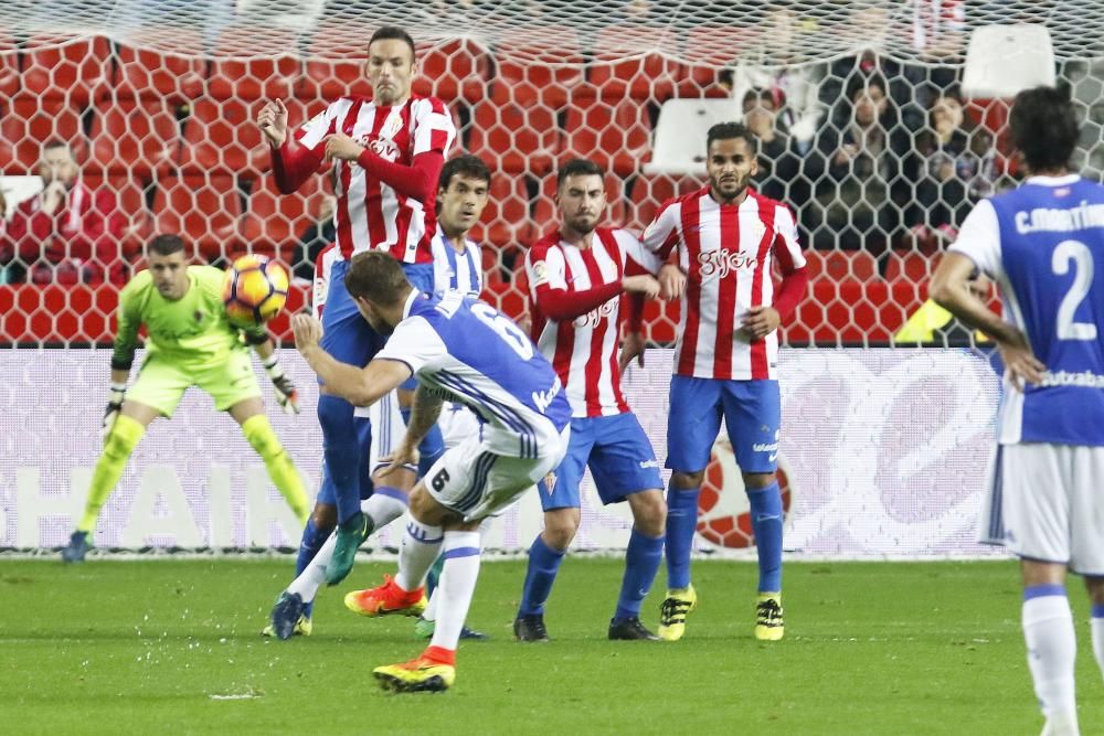 El partido entre el Sporting y la Real Sociedad, en imágenes