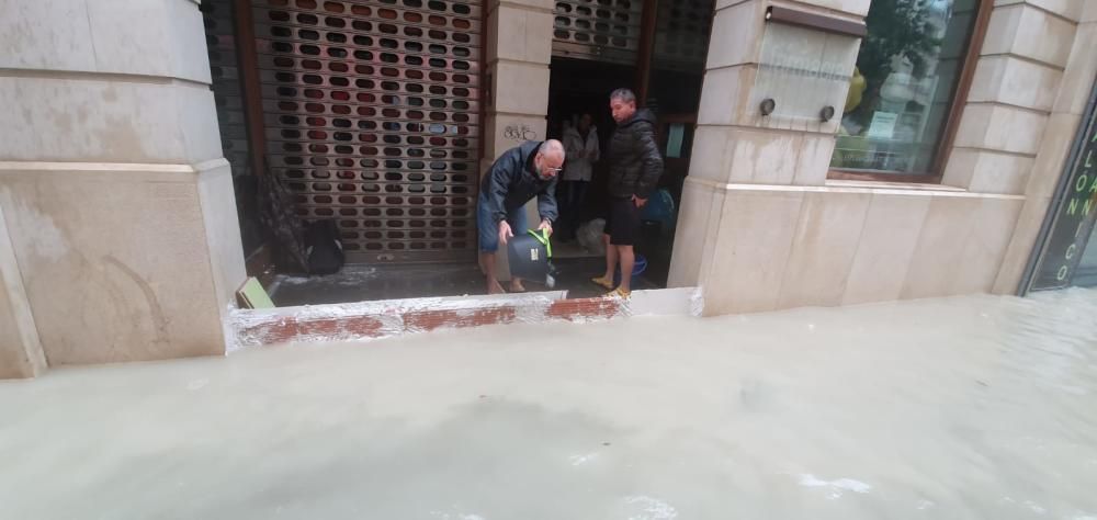 El corazón de Orihuela, inundado