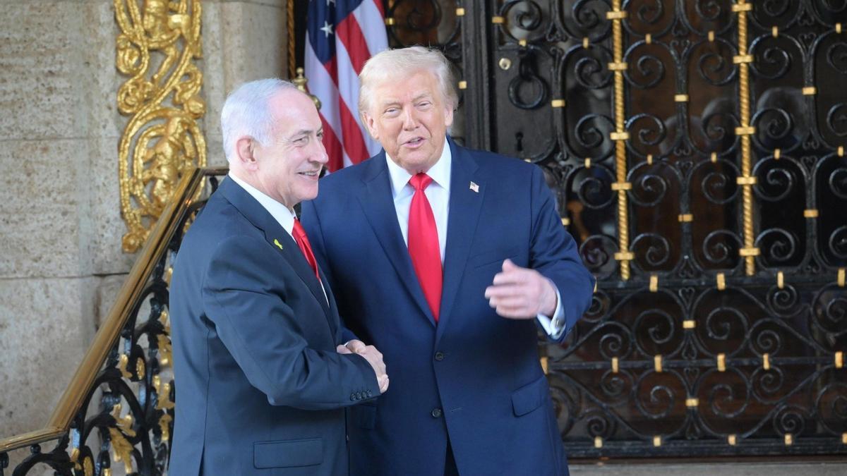 Trump y Netanyahu celebraron juntos la llegada del 2026 en Mar-a-Lago