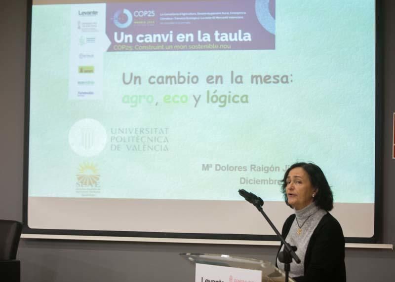 Jornada sobre la sotenibilidad climática "Un cambio en la mesa. Construyendo un nuevo mundo sostenible"