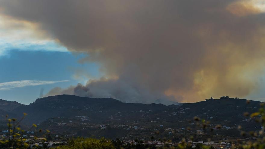 Incendio de Valleseco, el pasado mes de agosto