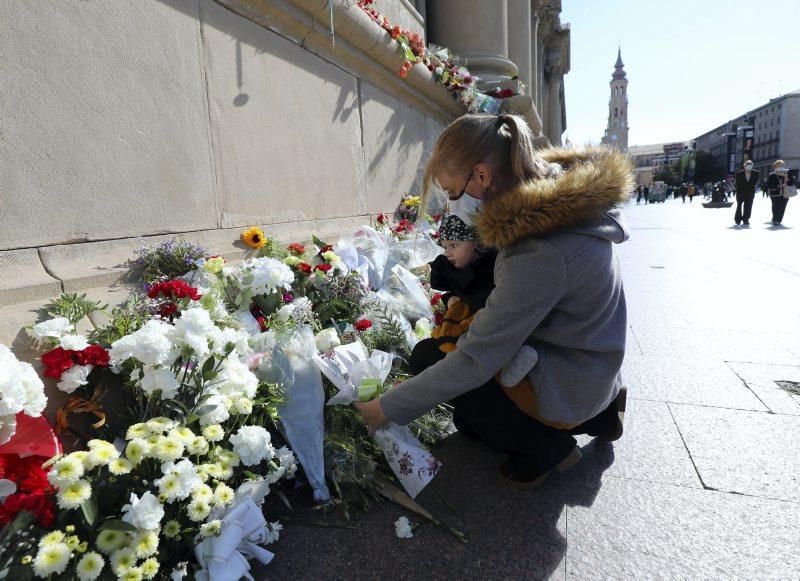 La basílica del Pilar recibe a los zaragozanos con aforo reducido y medidas de seguridad