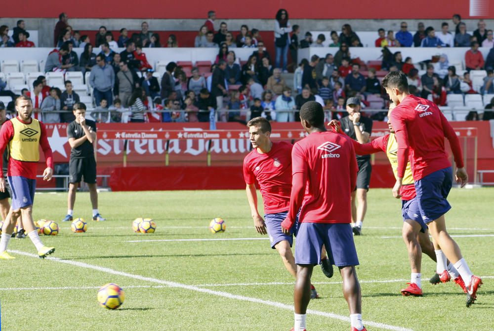 Entrenament de portes obertes a Montilivi