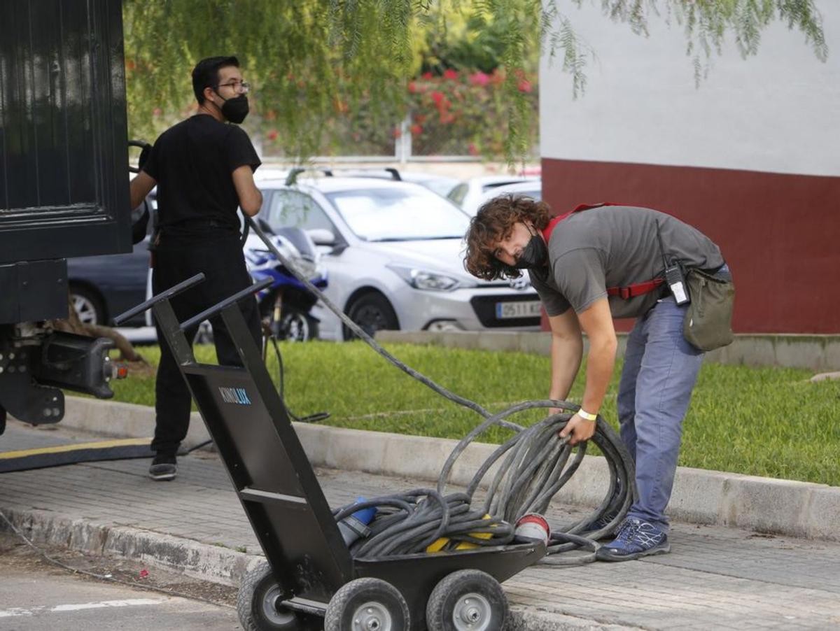 Miembros del equipo técnico de la producción. | RAFA ARJONES