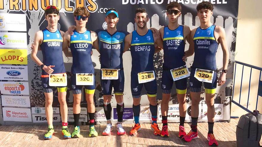 El equipo masculino del Club Triatló Gandia