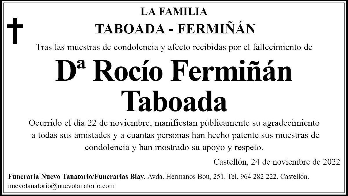 Dª Rocío Fermiñán Taboada
