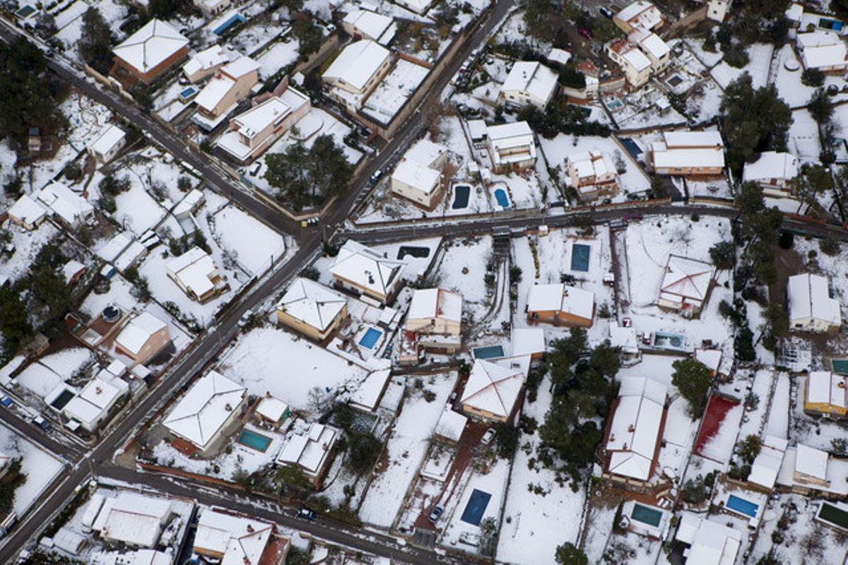 La neu a prop de Vacarises.