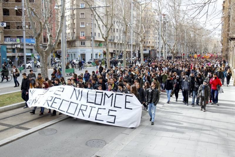 Manifestación estudiantes en contra del 3+2