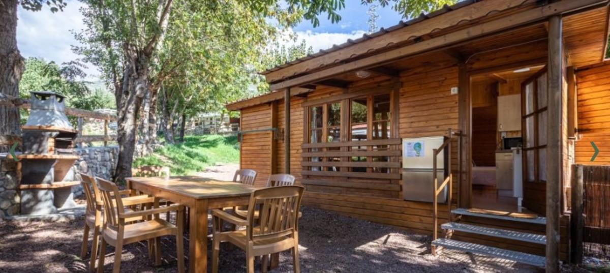 Un bungalow del camping de Cerdanya Viva