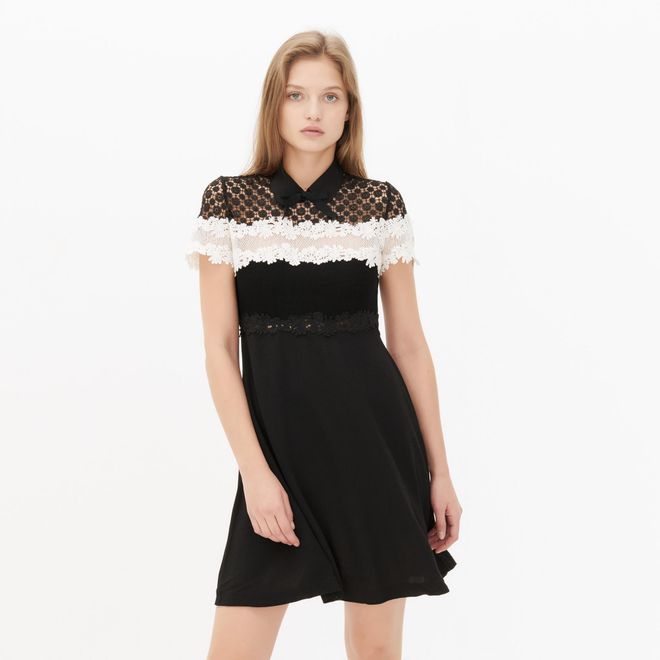 Vestido blanco y negro, Sandro