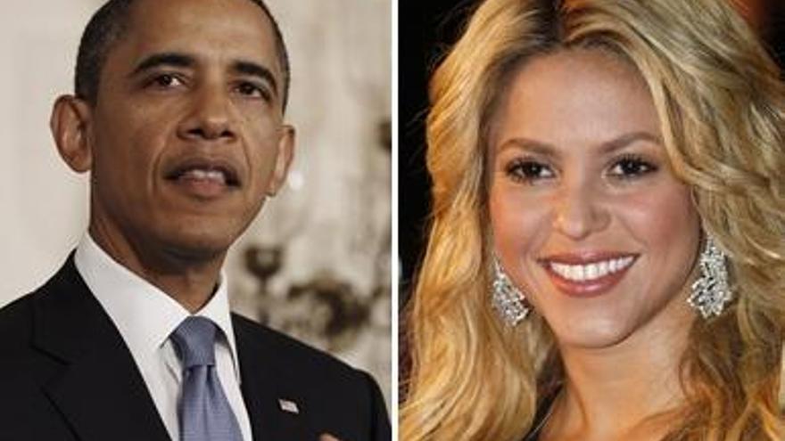 Barack Obama y Shakira.